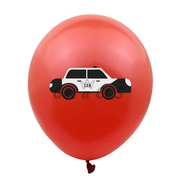 Holiday Decor Police Car Fire Truck Balloons