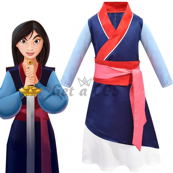Disney Princess Costumes Mulan Three-piece Suit