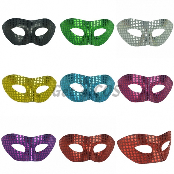 Halloween Decorations Sequined Colorful Cloth Mask