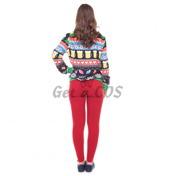 Women Halloween Costumes Color Elements Christmas Clothes