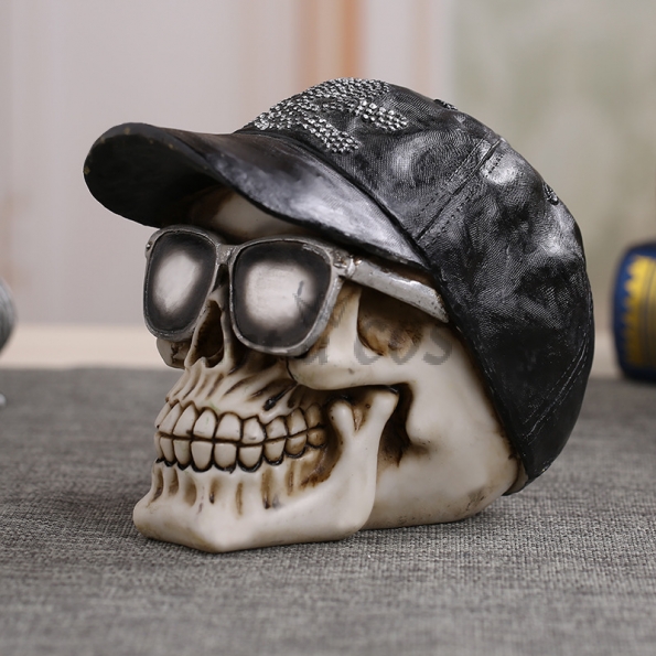 Halloween Supplies Skull With Hat