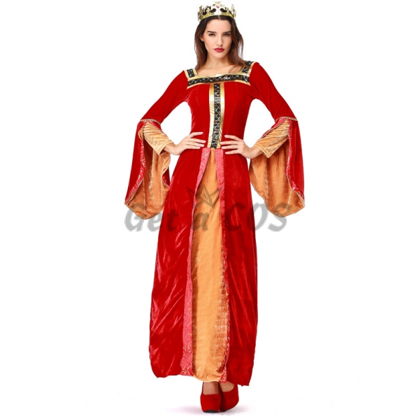 Women Halloween Costumes Palace Queen Princess Dress