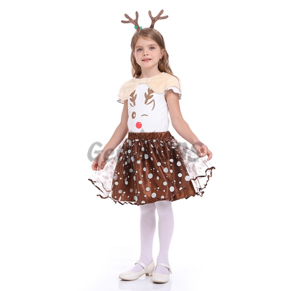 Girls Halloween Costumes Cute Elk Outfit