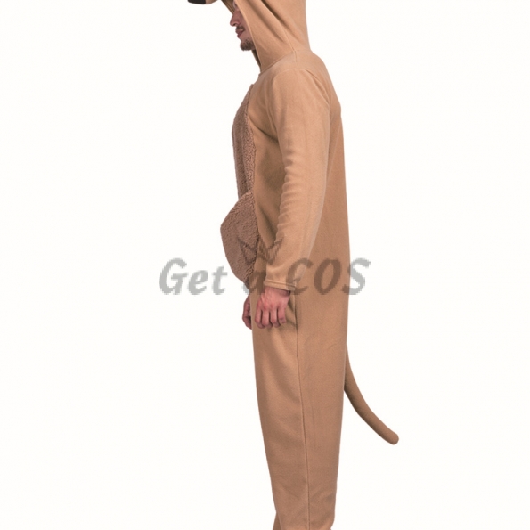 Halloween Costumes Kangaroo Boxing Brown Clothes