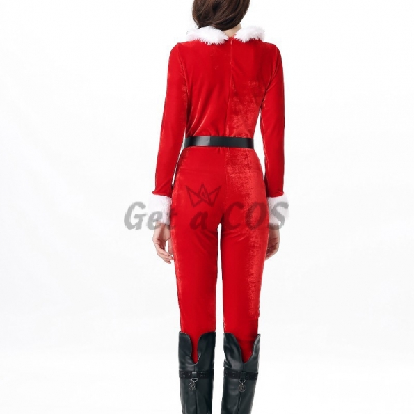 Christmas Costumes Santa Claus Red Jumpsuit