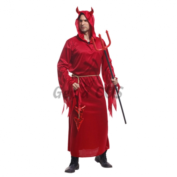 Angel Devil Costumes Horns Robe