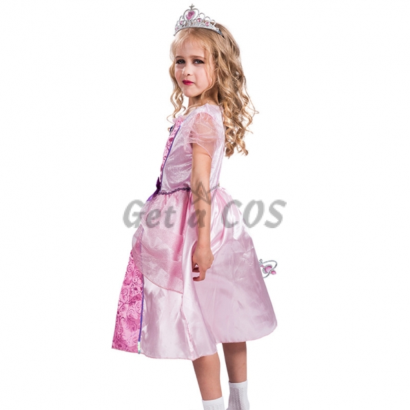 Girls Halloween Costumes Palace Fairy Star Dress
