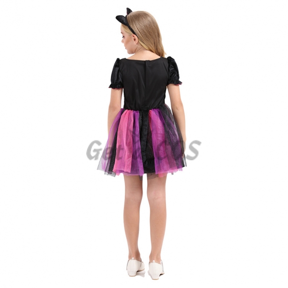Girls Halloween Costumes Cat Witch Clothes
