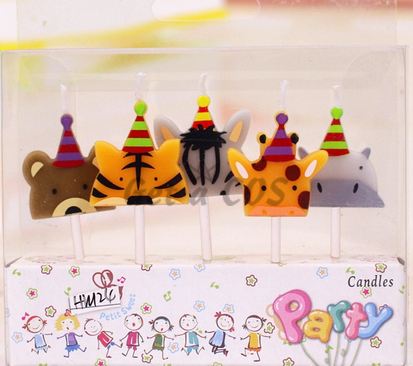 Birthdays Decoration Cute Animal Candle