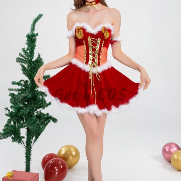Sexy Halloween Costumes Tube Top Christmas Skirt