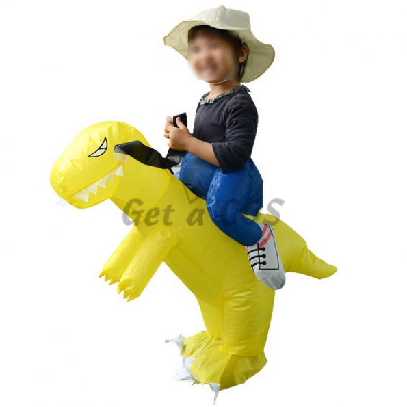 Inflatable Costumes Kids Yellow Dinosaur