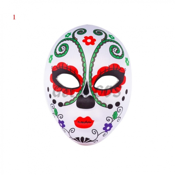 Holiday Decorations Day Of The Dead Clown Mask