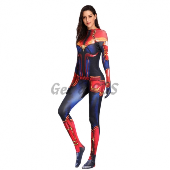 Women Halloween Costumes Captain Marvel Role Play