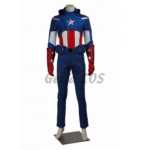 Captain America Costumes Avengers 1 Cosplay - Customized