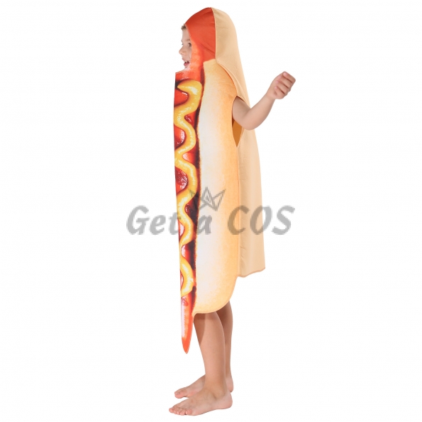 Funny Halloween Costumes Hot Dog Suit Coveralls