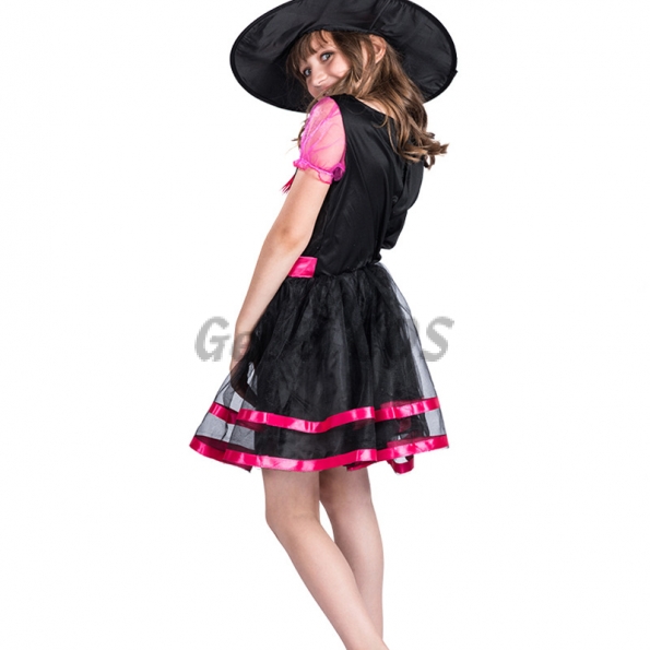 Witch Halloween Costumes Pink Cute suit