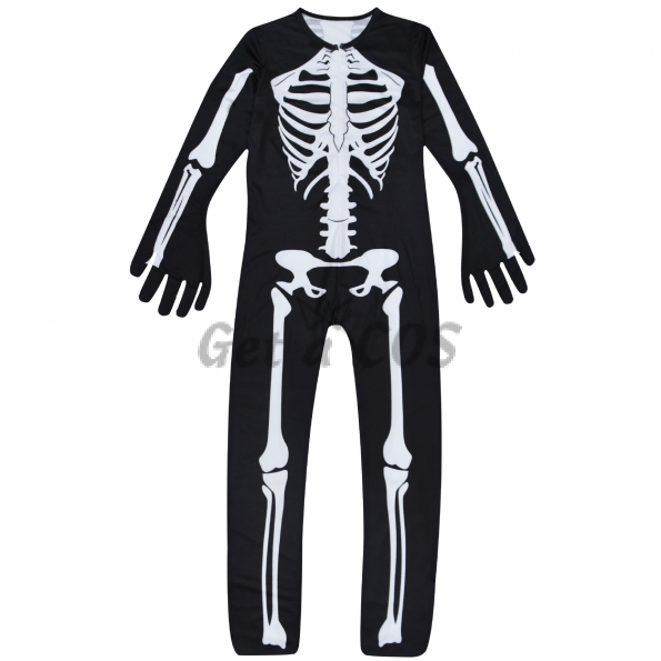 Skeleton Costume for Kids Bone Jumpsuit