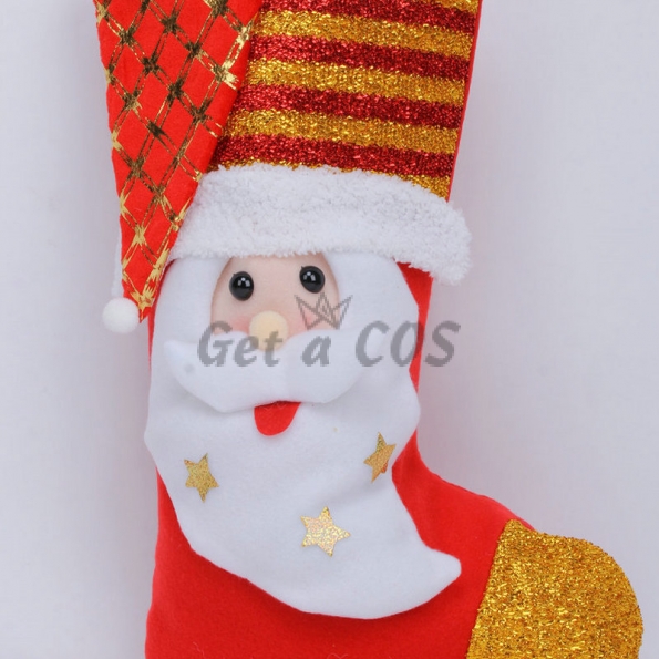Christmas Decorations Santa Claus Flannel Socks