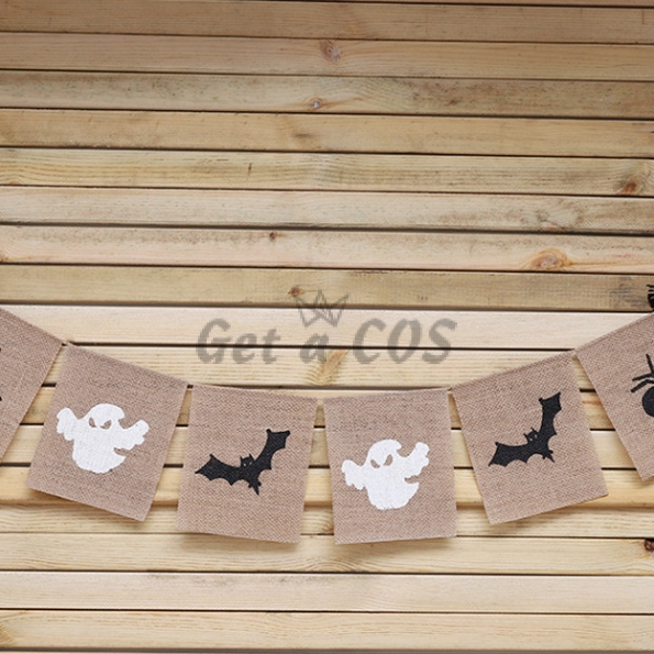 Halloween Decorations Ghost Pattern Pull The Flag