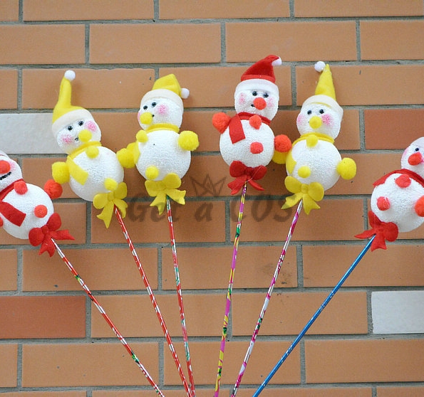 Christmas Decorations Snowman Stick
