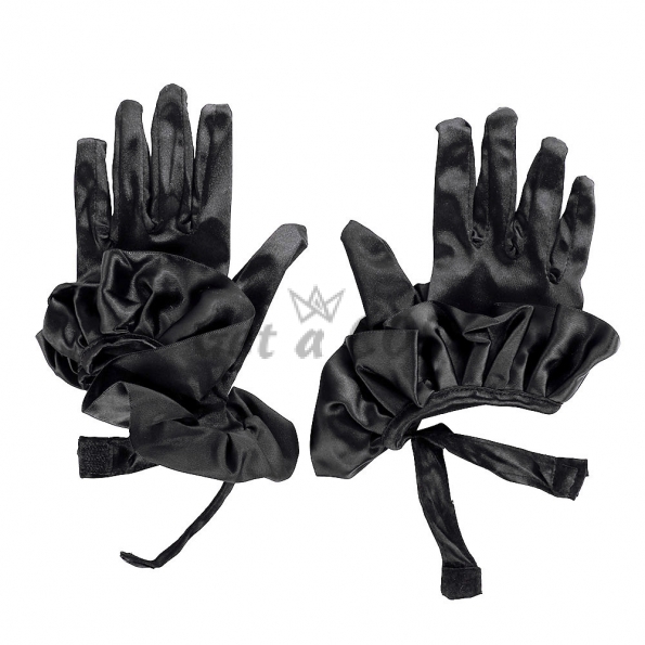 Halloween Props Elegant Black Gloves