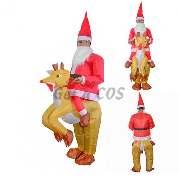 Inflatable Costumes Christmas Elk Santa