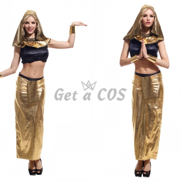 Egyptian Costume Women's Gold Dress