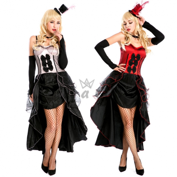 Women Halloween Costumes Magician Drag Dress