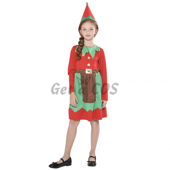 Girls Halloween Costumes Christmas Elf Skirt
