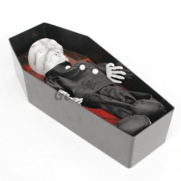 Halloween Supplies Coffin Skull Doll