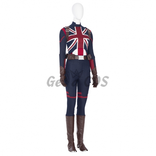 Captain America Costumes What If Carter Cosplay - Customized