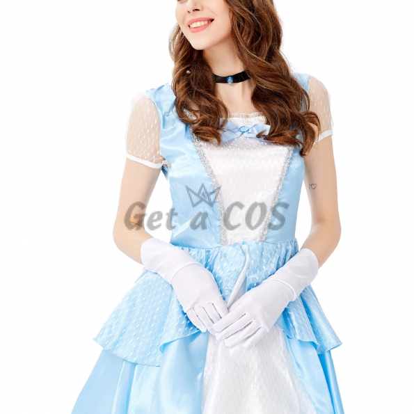 Women Halloween Costumes Snow White Dress Cinderella Clothes