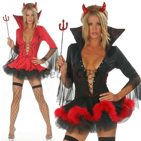Devil Halloween Costumes Cow Game Uniform