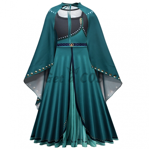 Frozen 2 Costumes Anna Cloak Long Dress