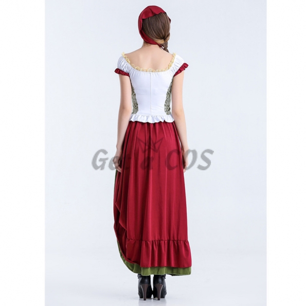 Halloween Costumes Long Short Beer Festival Maid Clothes