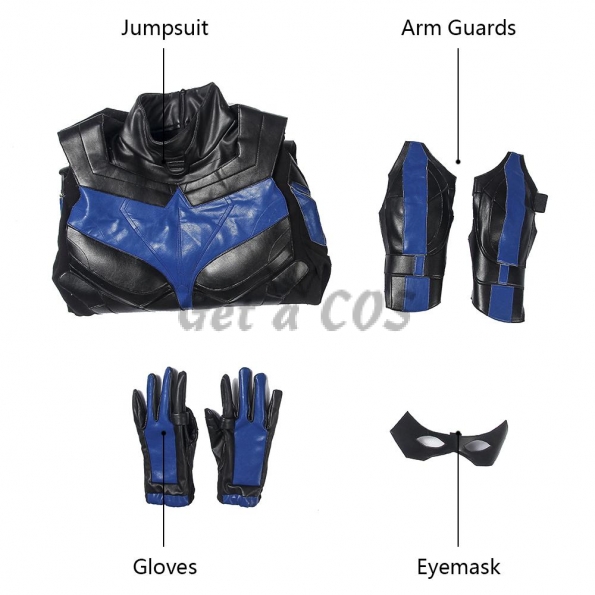 Hero Costumes Titans Nightwing Cosplay - Customized