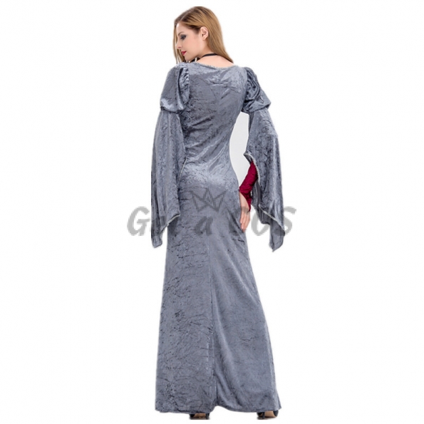 Halloween Costumes Silver Palace Long Sleeves Dress
