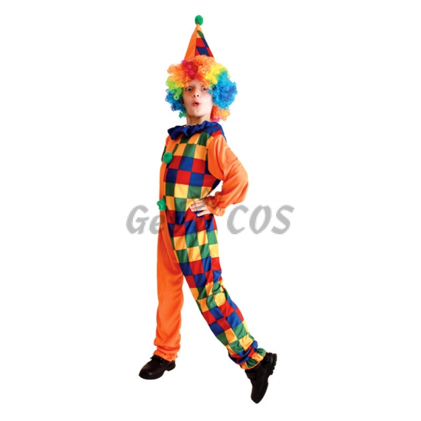 Clown Halloween Costume Orange Style