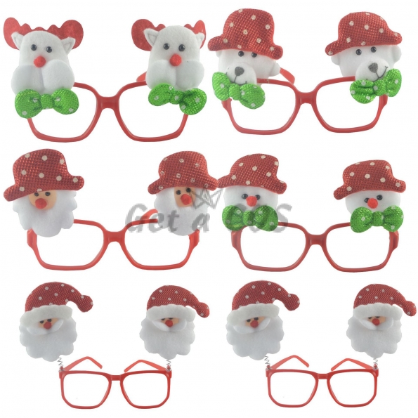 Christmas Decorations Cartoon Glasses