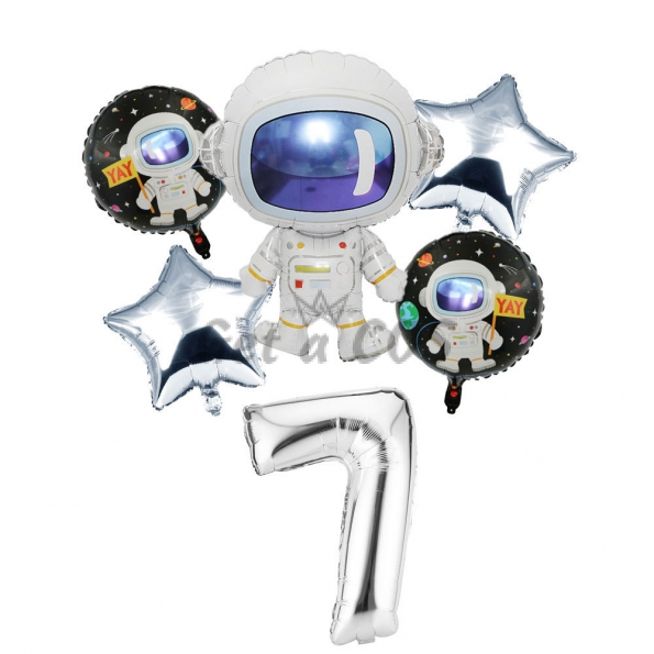 Birthday Balloons Space Astronaut Style