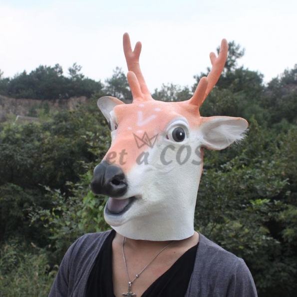 Halloween Decorations Sika Deer Mask