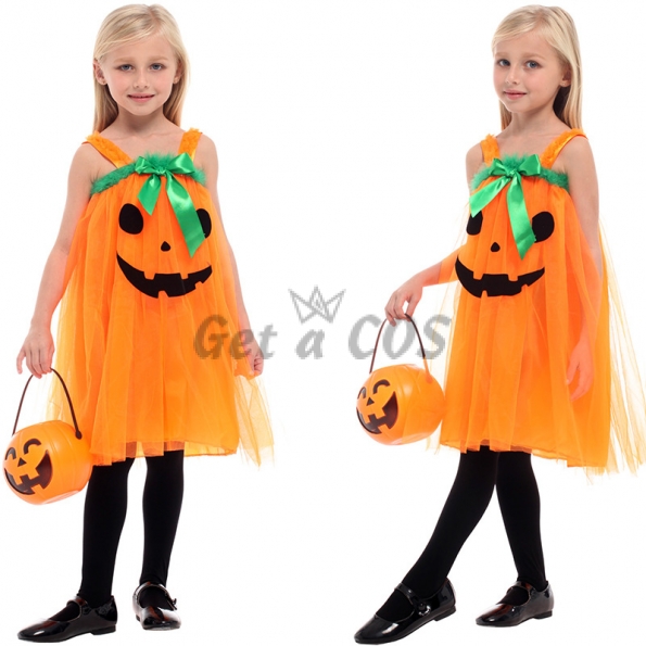 Pumpkin Costumes Orange Veil Dress