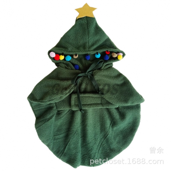 Pet Costumes Christmas Hat Cloak