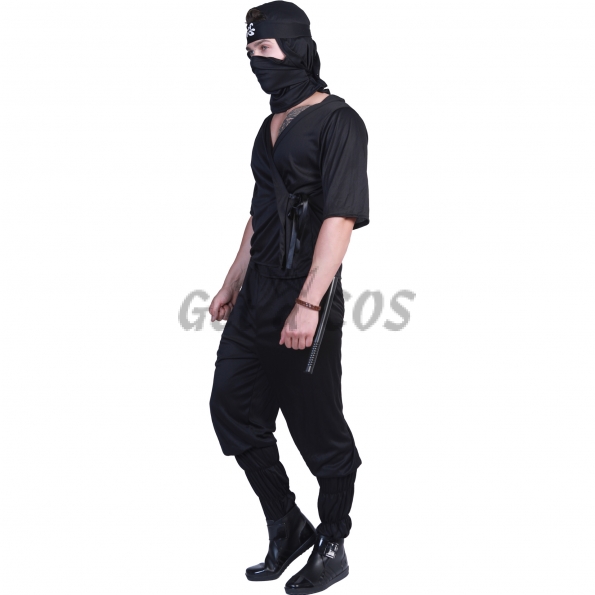 Men Halloween Costumes Ninja Masked Suit