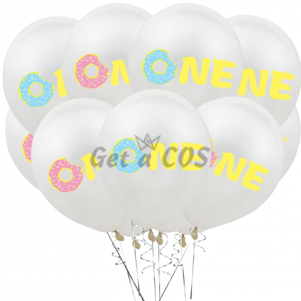 Birthday Balloons Donuts ONE Printing