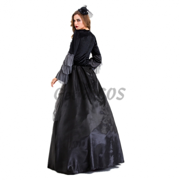 Women Halloween Costumes Vampire Court Witch Clothes