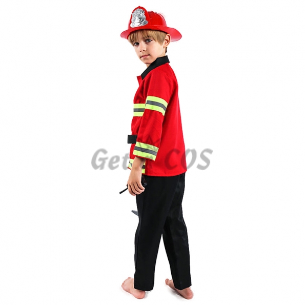 Boys Halloween Costumes Firefighter Game Clothes