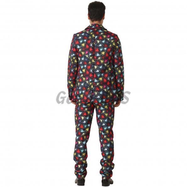 Funny Halloween Costumes Love Pattern Suit