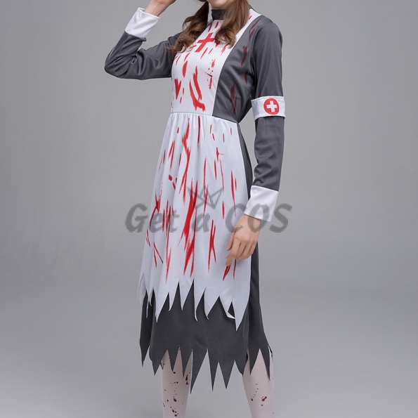 Scary Halloween Costumes Bloody Nurse Defender