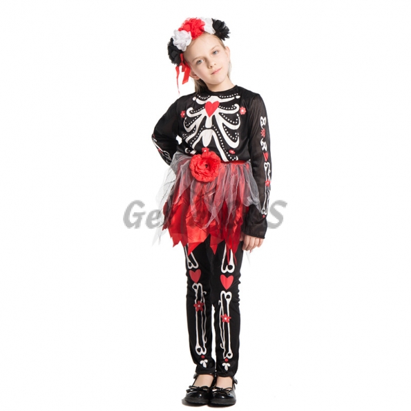 Mexico Day of the Dead Scary Girl Costume